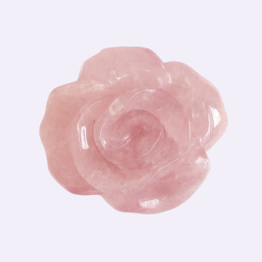 Natürlicher Rosenquarz - 34,02 ct | Blüten-Schliff | Rosé