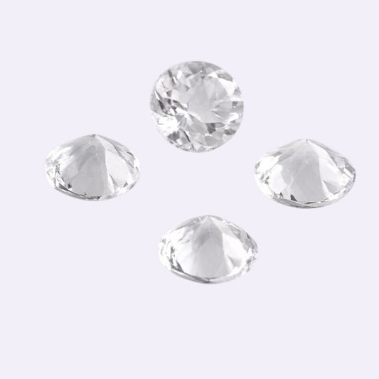 Natürlicher Topas – 1,00 ct | Rund facettiert | Farblos