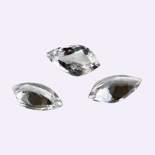 Natürlicher Bergkristall – 6,27 ct | Navette | Klar