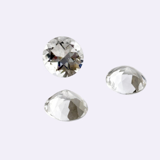 Natürlicher Bergkristall – ca. 0,76 ct | Rund | Klar