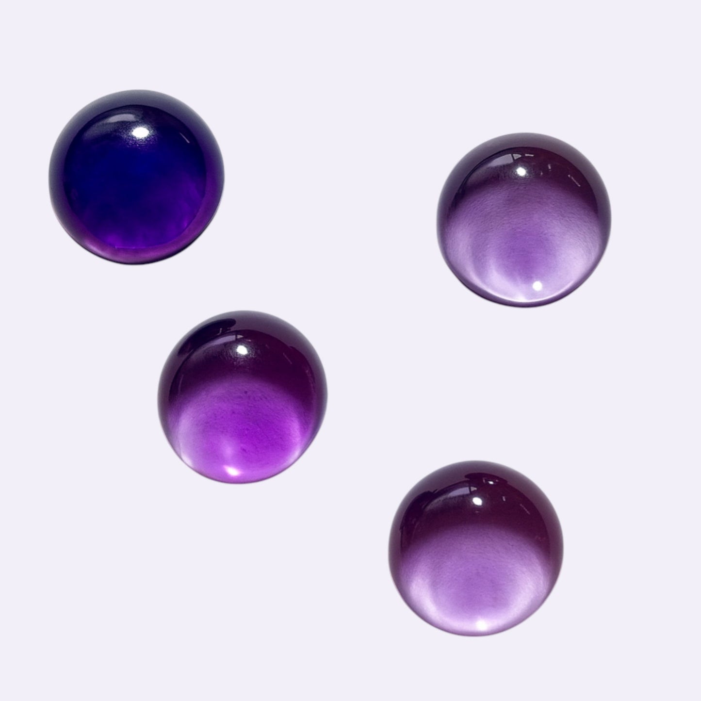 Natürlicher Amethyst - ca. 5,3 ct | Round Cabochon | Violett