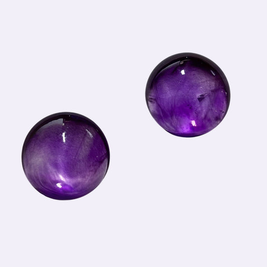 Natürlicher Amethyst - 18 mm | Rund | Intensiv Violett