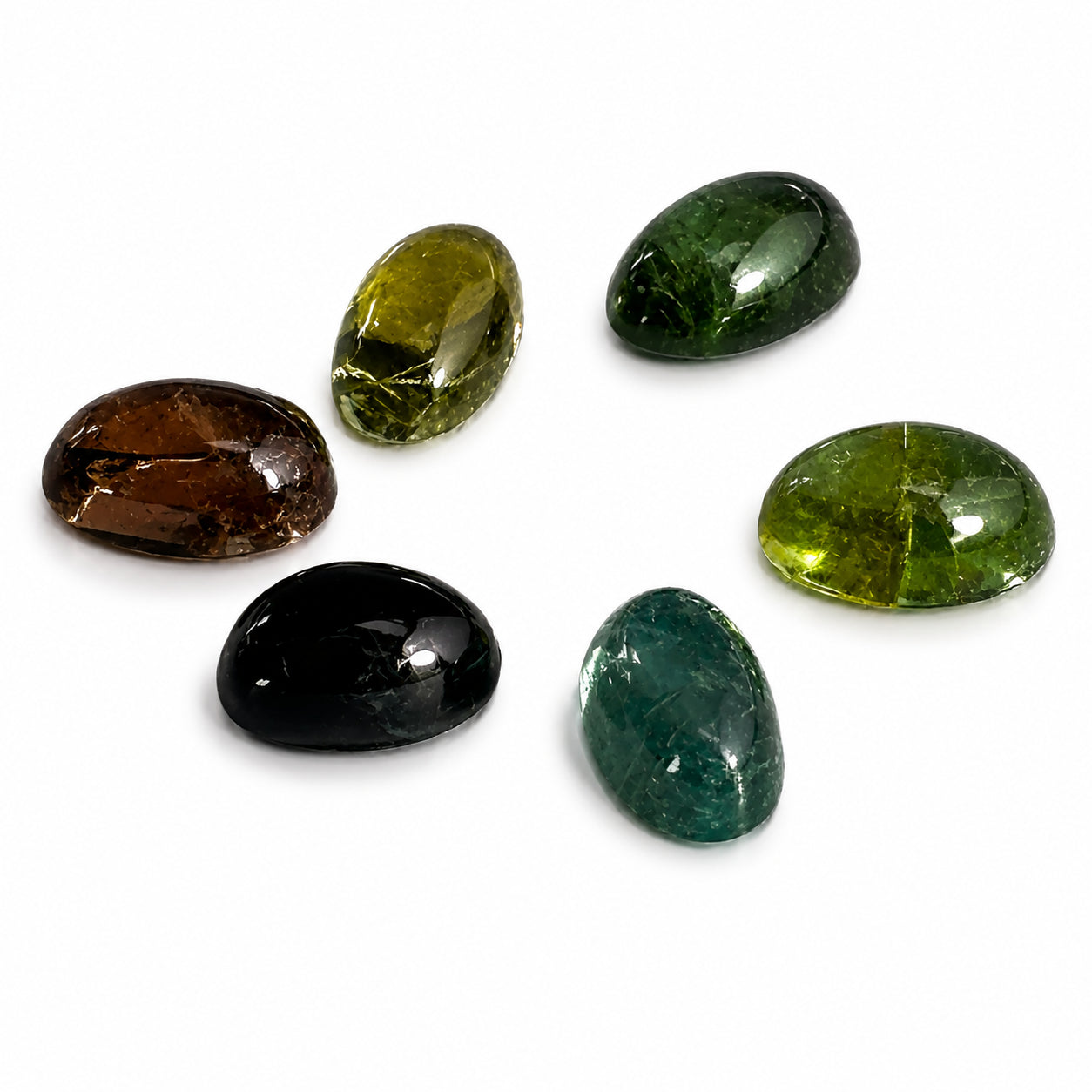 Natürlicher Turmalin - ca. 0,33 ct | Oval Cabochon | Diverse Farben