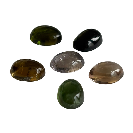 Natürlicher Turmalin – ca. 1,10 ct | Cabochon oval | Multicolor