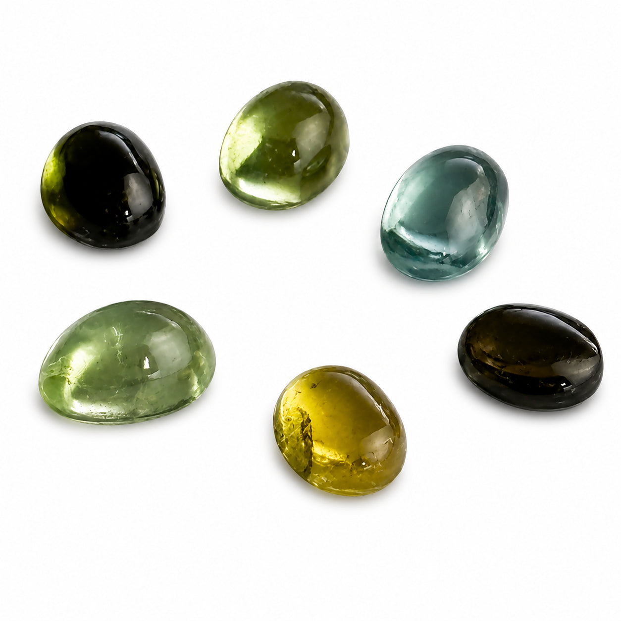 Natürlicher Turmalin - ca. 0,48 ct | Oval Cabochon | Diverse Farben
