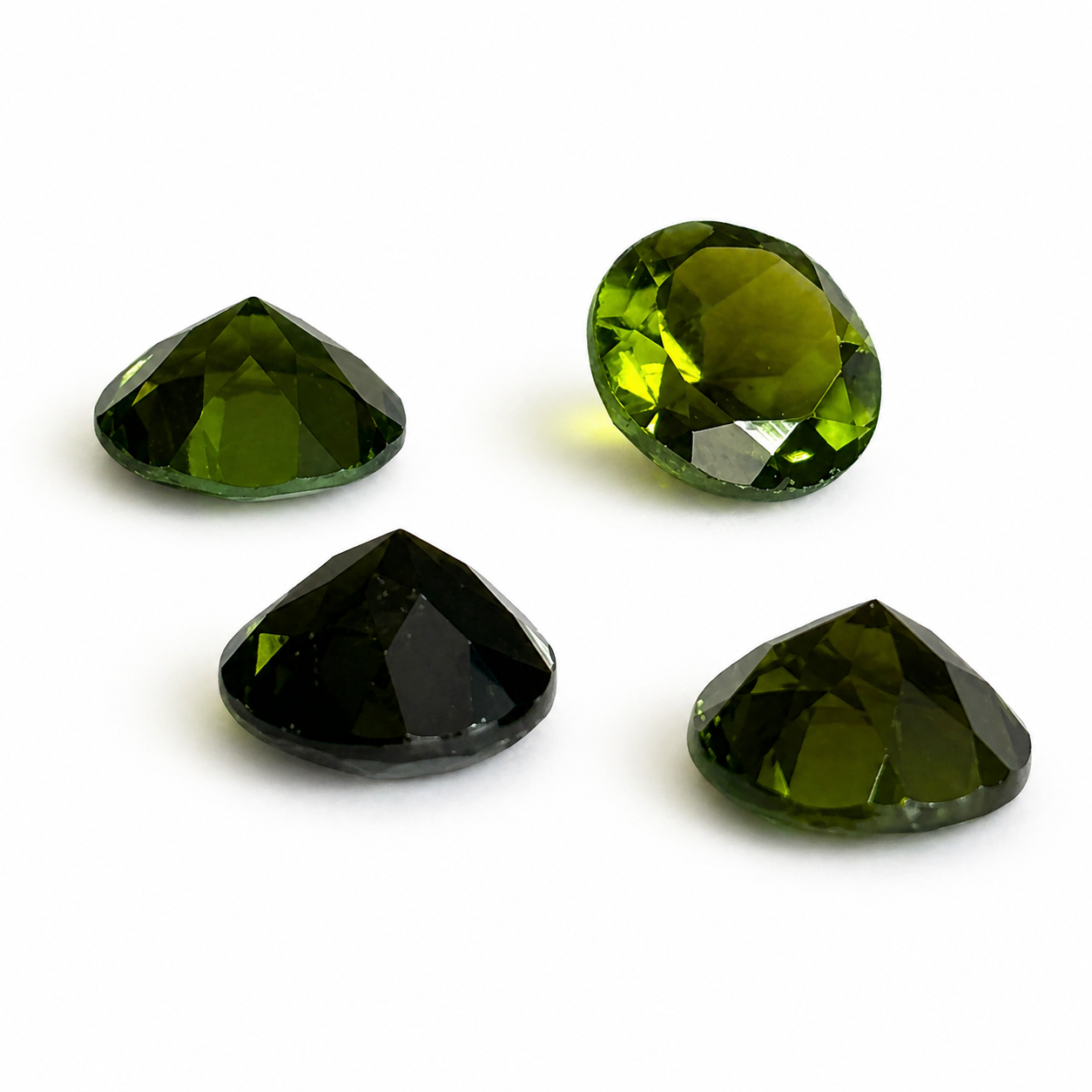 Natürlicher Turmalin - ca. 0,60 ct | Rund facettiert | Grün