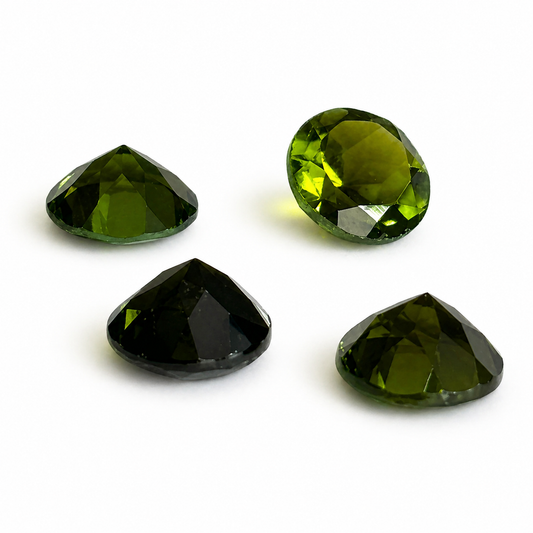 Natürlicher Turmalin - ca. 0,60 ct | Rund facettiert | Grün