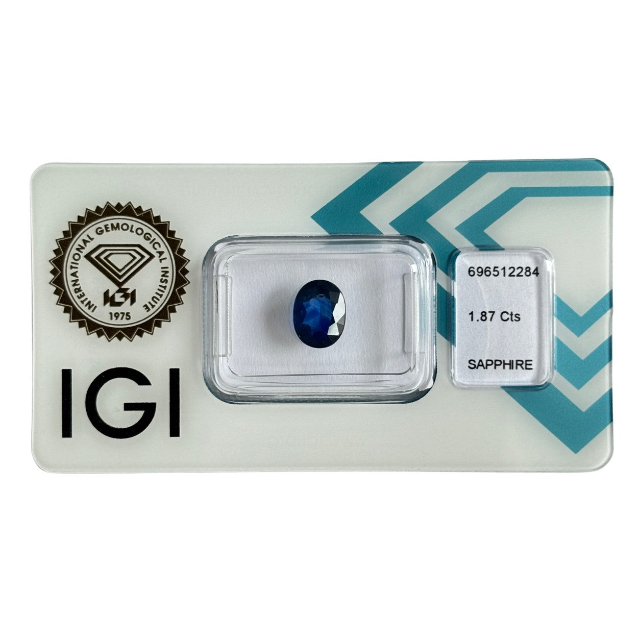 Natürlicher tiefblauer Saphir, Oval Mixed Cut, 1,87 ct, zertifizierter Edelstein für hochwertigen Schmuck.