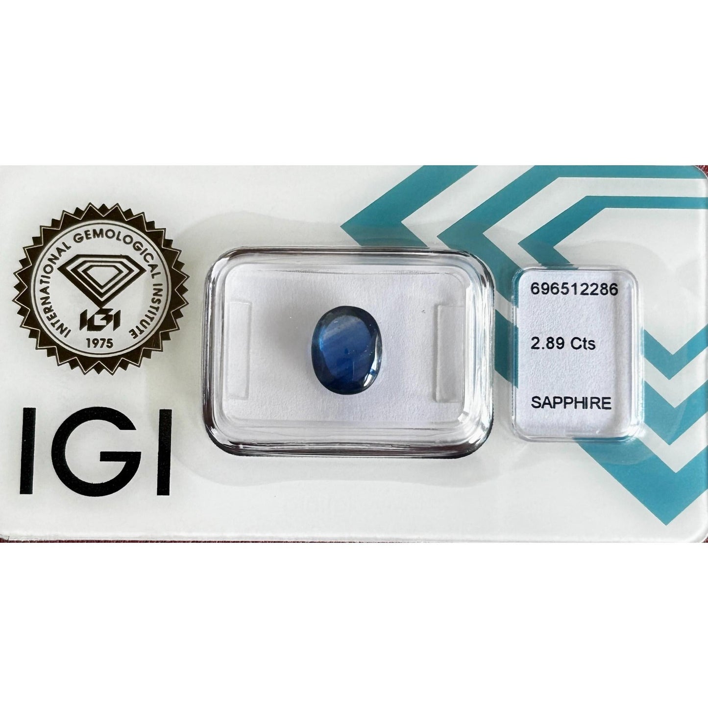Natürlicher Saphir – 2,89 ct | Oval Cabochon Cut | Tief Blau