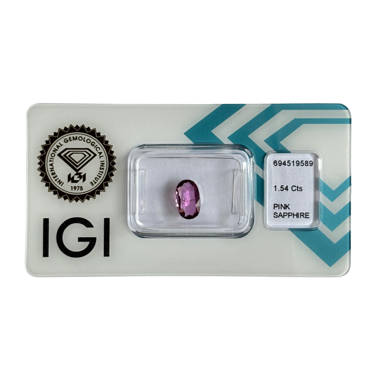 Natürlicher tief purpur-rosa Saphir, Oval Mixed Cut, 1,54 ct, zertifizierter Edelstein für hochwertigen Schmuck.