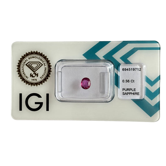 Natural Sapphire – 0.56 | Oval Mixed Cut | Pink-Violet
