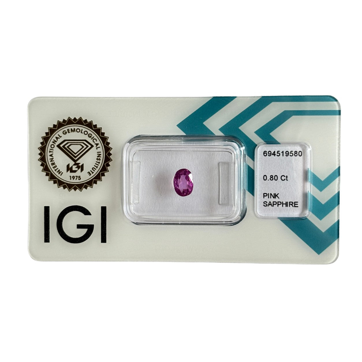 Natürlicher tief purpur-rosa Saphir, Oval Mixed Cut, 0,80 ct, zertifizierter Edelstein für hochwertigen Schmuck.