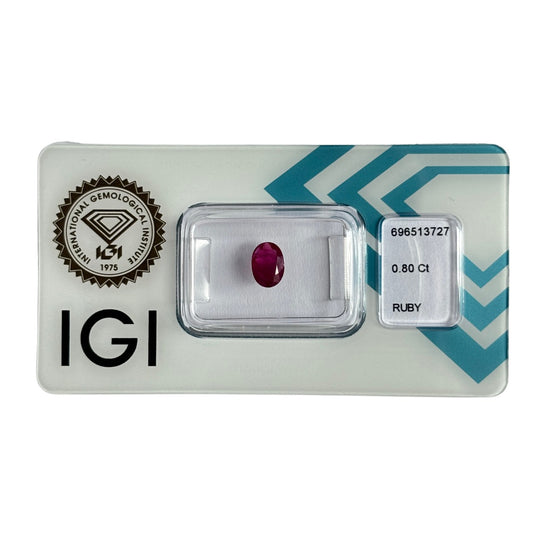 Natürlicher tief purpur-rosa roter Rubin, Oval Mixed Cut, 0,80 ct, zertifizierter Edelstein für hochwertigen Schmuck