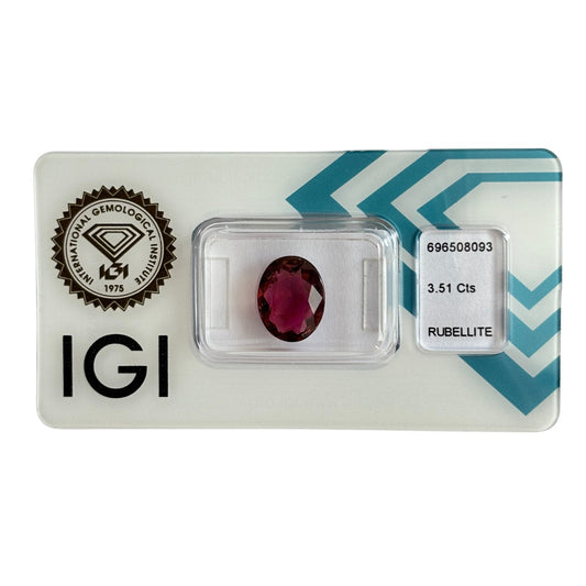 Natürlicher tief purpurrosa Rubellit, Tropfen spitz Mixed Cut,3,51 ct, zertifizierter Edelstein für hochwertigen Schmuck.