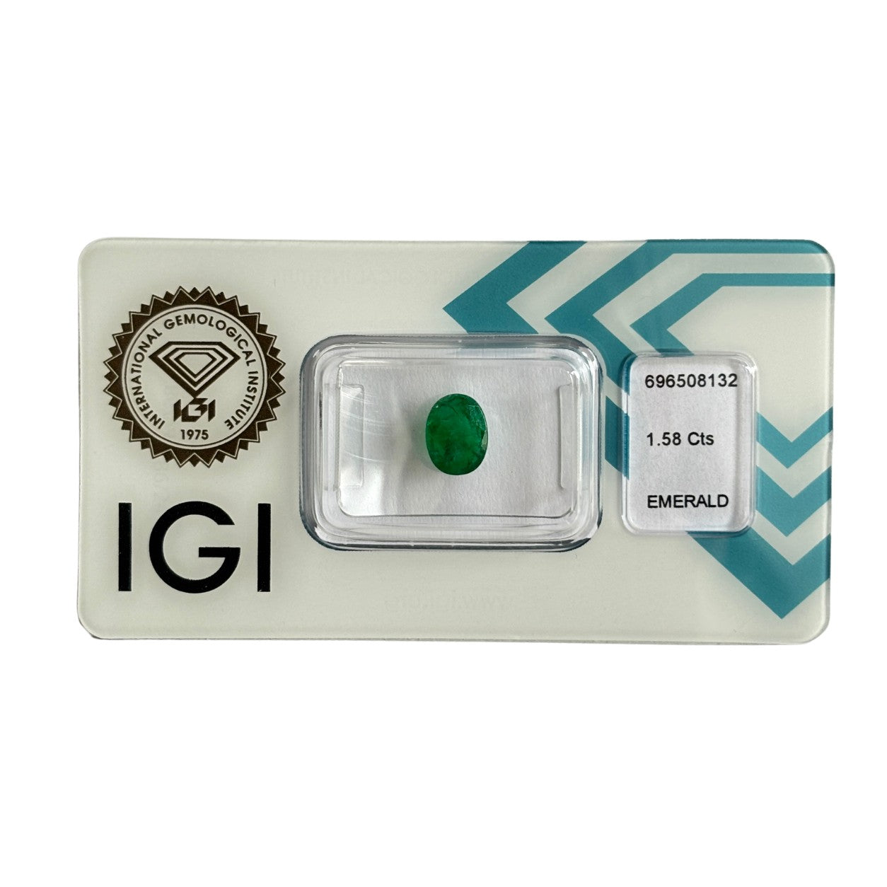 Natürlicher tief blaugrüner Smaragd, Oval Mixed Cut, 1,58 ct, zertifizierter Edelstein für hochwertigen Schmuck.