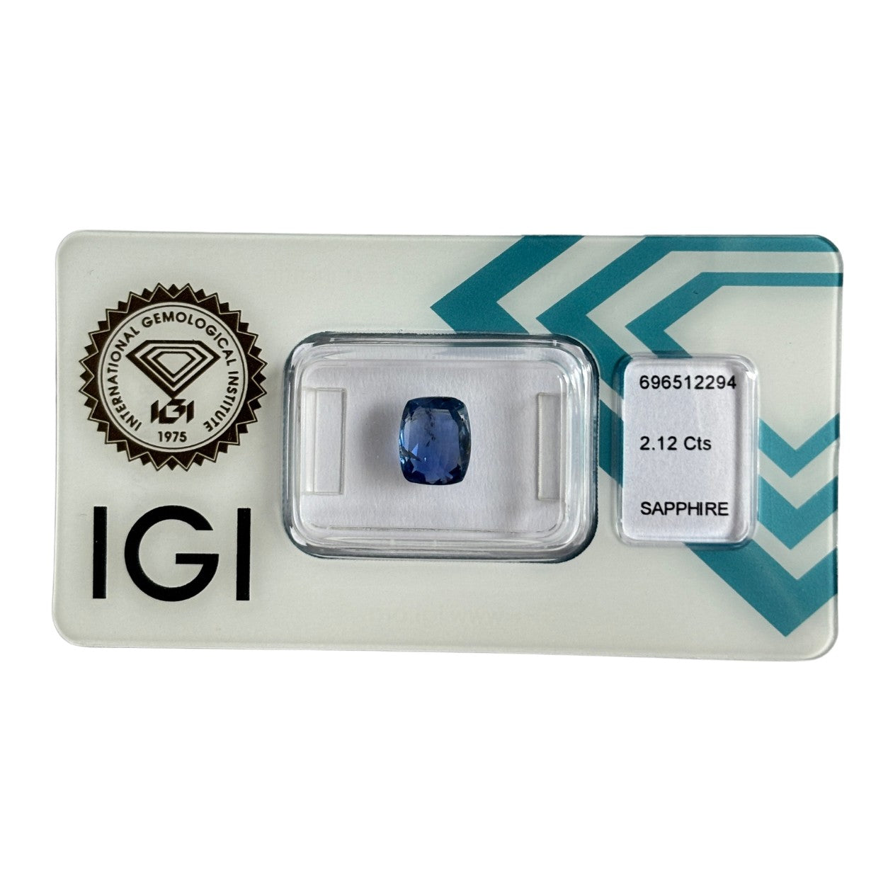 Natürlicher tief violett-blauer Saphir, Cushion Mixed Cut, 2,12 ct, zertifizierter Edelstein für hochwertigen Schmuck.