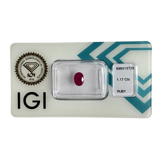 Natürlicher tief purpur-rosa roter Rubin, Oval Mixed Cut, 1,17 ct, zertifizierter Edelstein für hochwertigen Schmuck