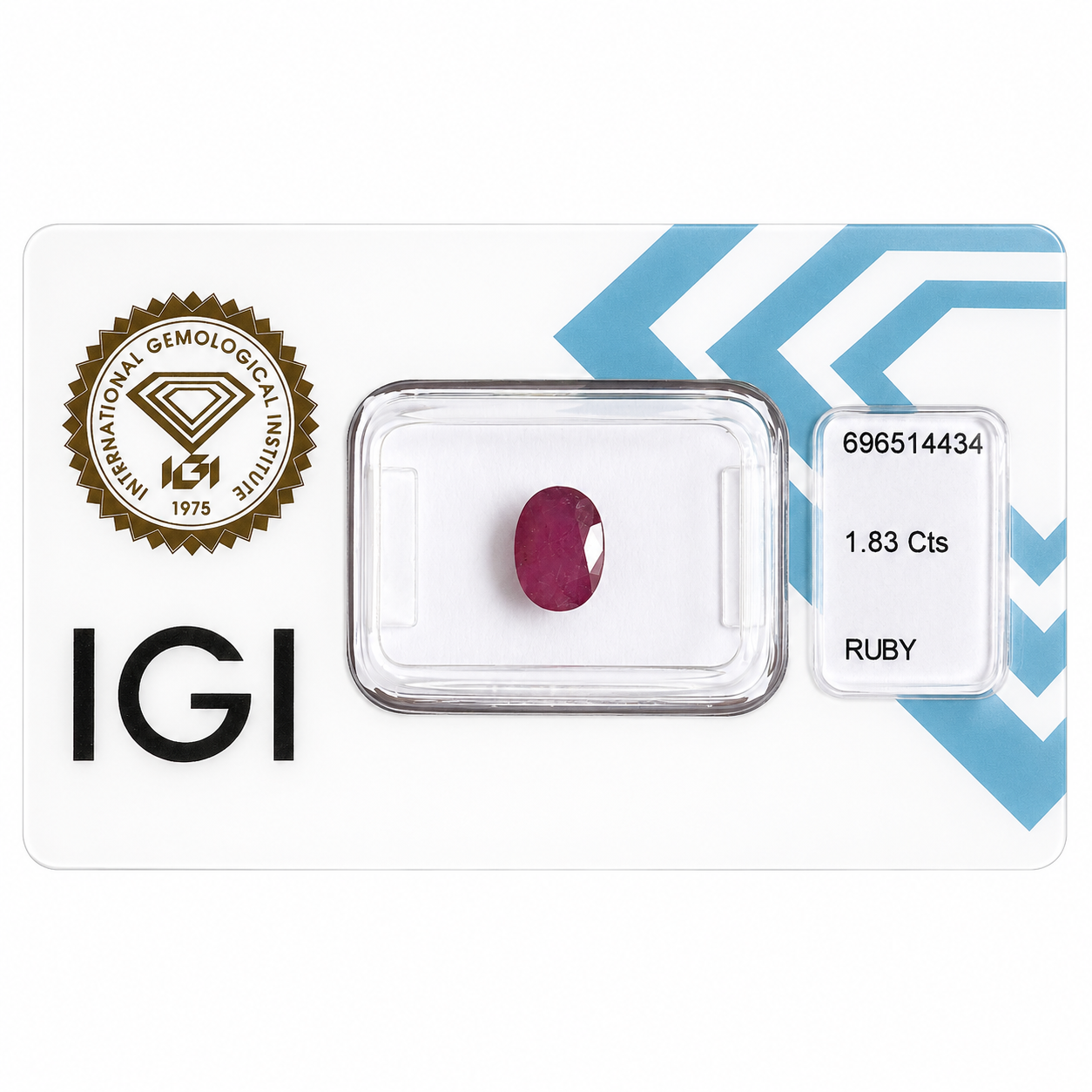 Natürlicher Rubin - 1,83 ct | Oval Mixed Cut | Tief Purpur-Rot