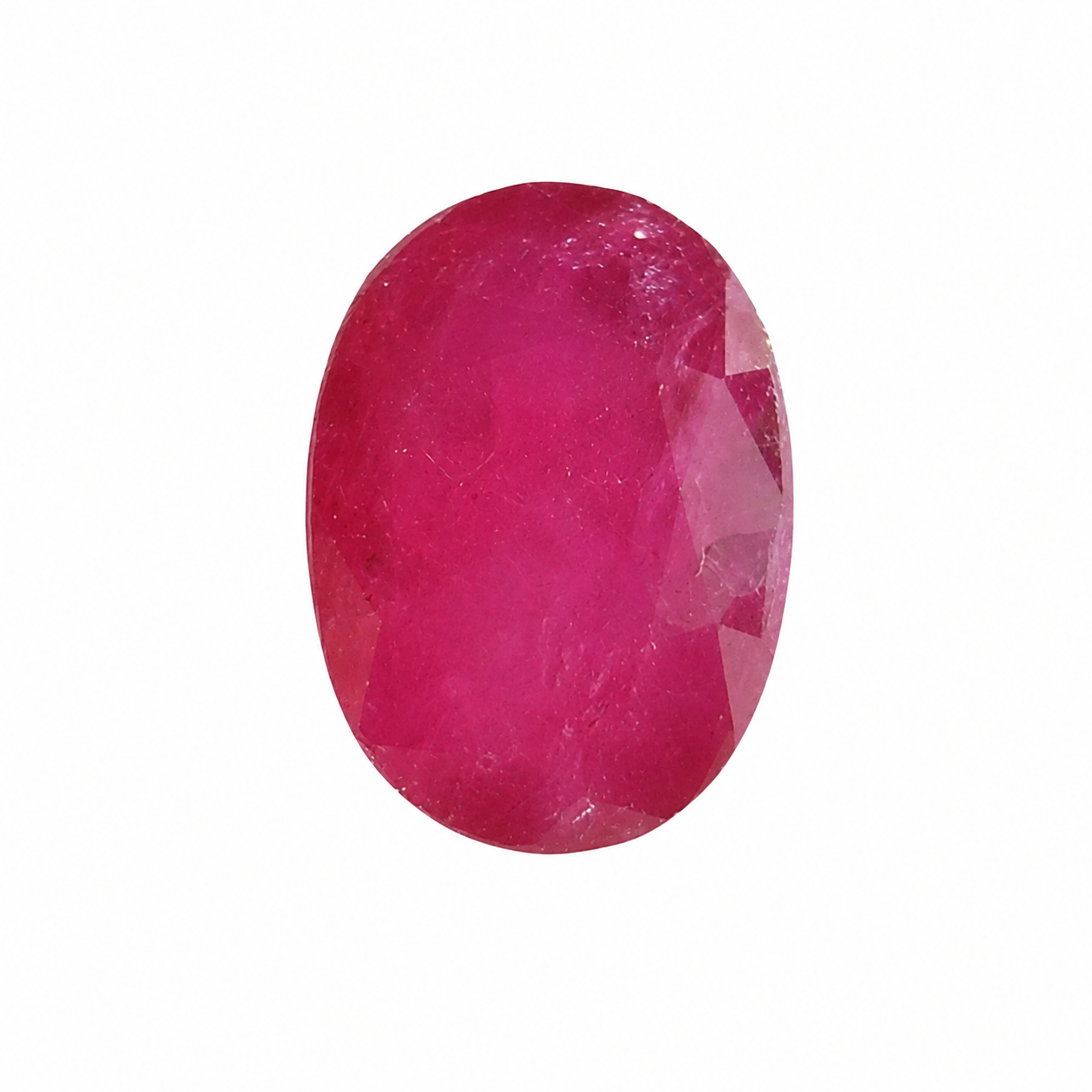 Natürlicher Rubin - 1,83 ct | Oval Mixed Cut | Tief Purpur-Rot