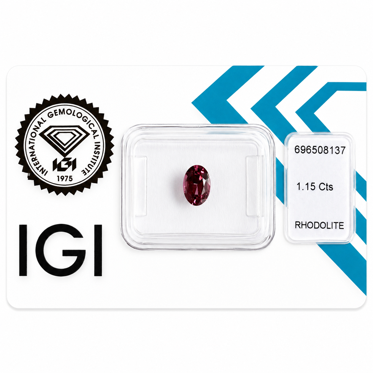 Natürlicher Rhodolith – 1,15 ct | Oval Mixed Cut | Tief Purpur-Pink