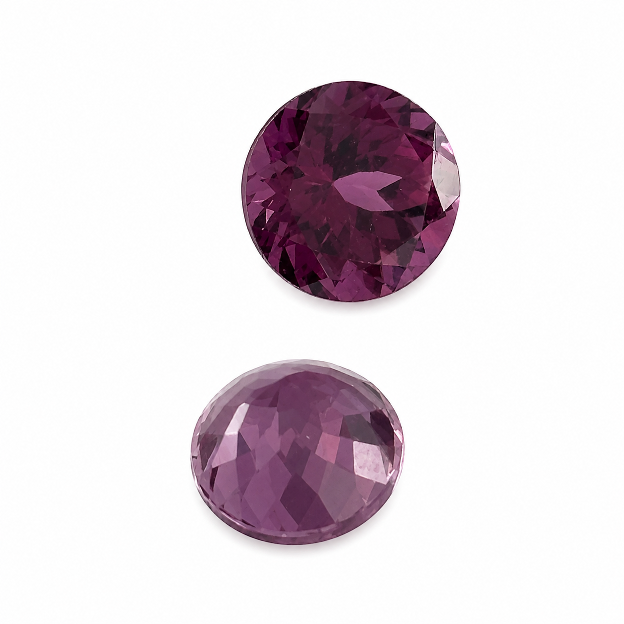 Natürlicher Granat - 1,10 ct | Rund | Farbwechsel Rötlich - Purpur
