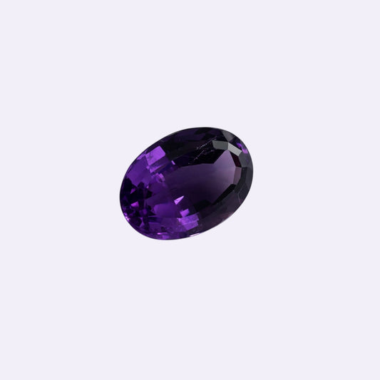 Natürlicher Amethyst – 8,23 ct | Oval | Tief Violett
