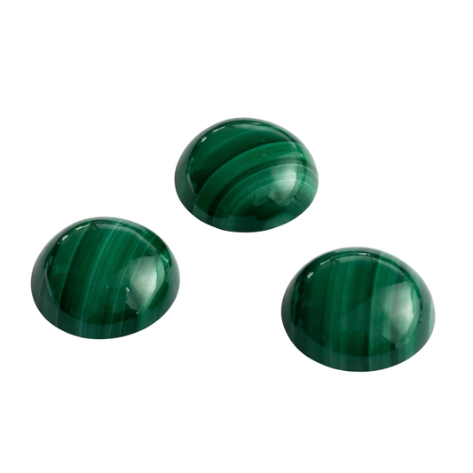 Natürlicher Malachit dunkelgrün, rund Cabochon, 18 mm, schöner Stein für Schmuck, wird einzeln verkauft.
