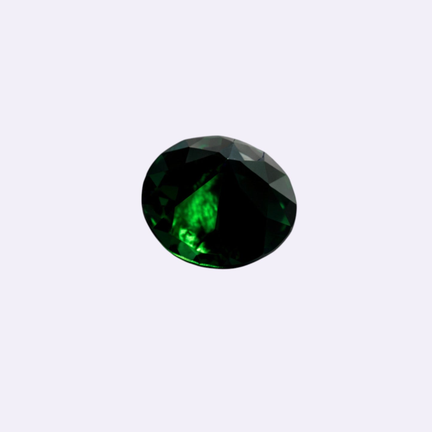 Natürlicher Chromdiopsid – 0,90 ct | Rund | Intensives Grün
