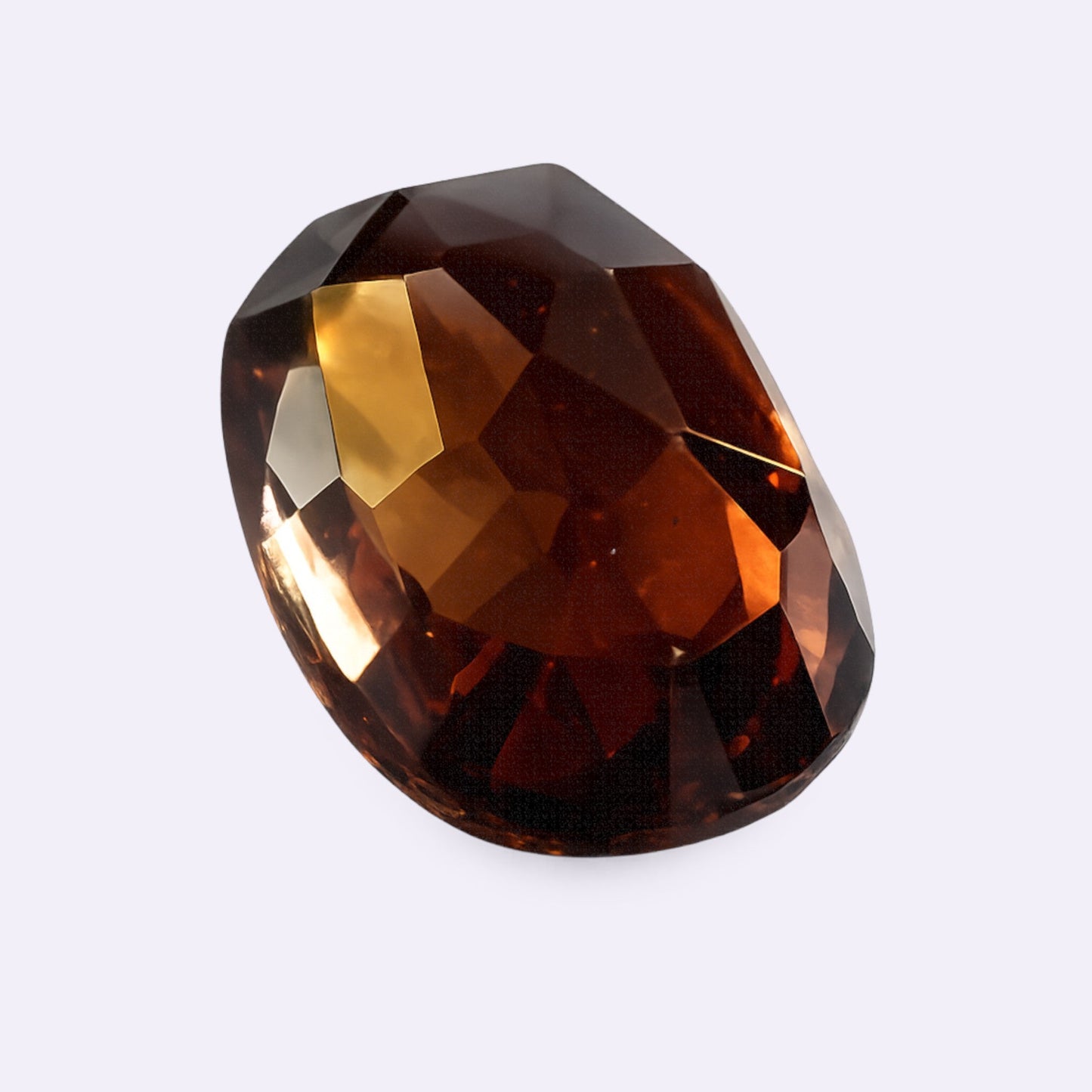 Natürlicher Zirkon – 2,73 ct | Oval | Rauchbraun mit Kupferschimmer