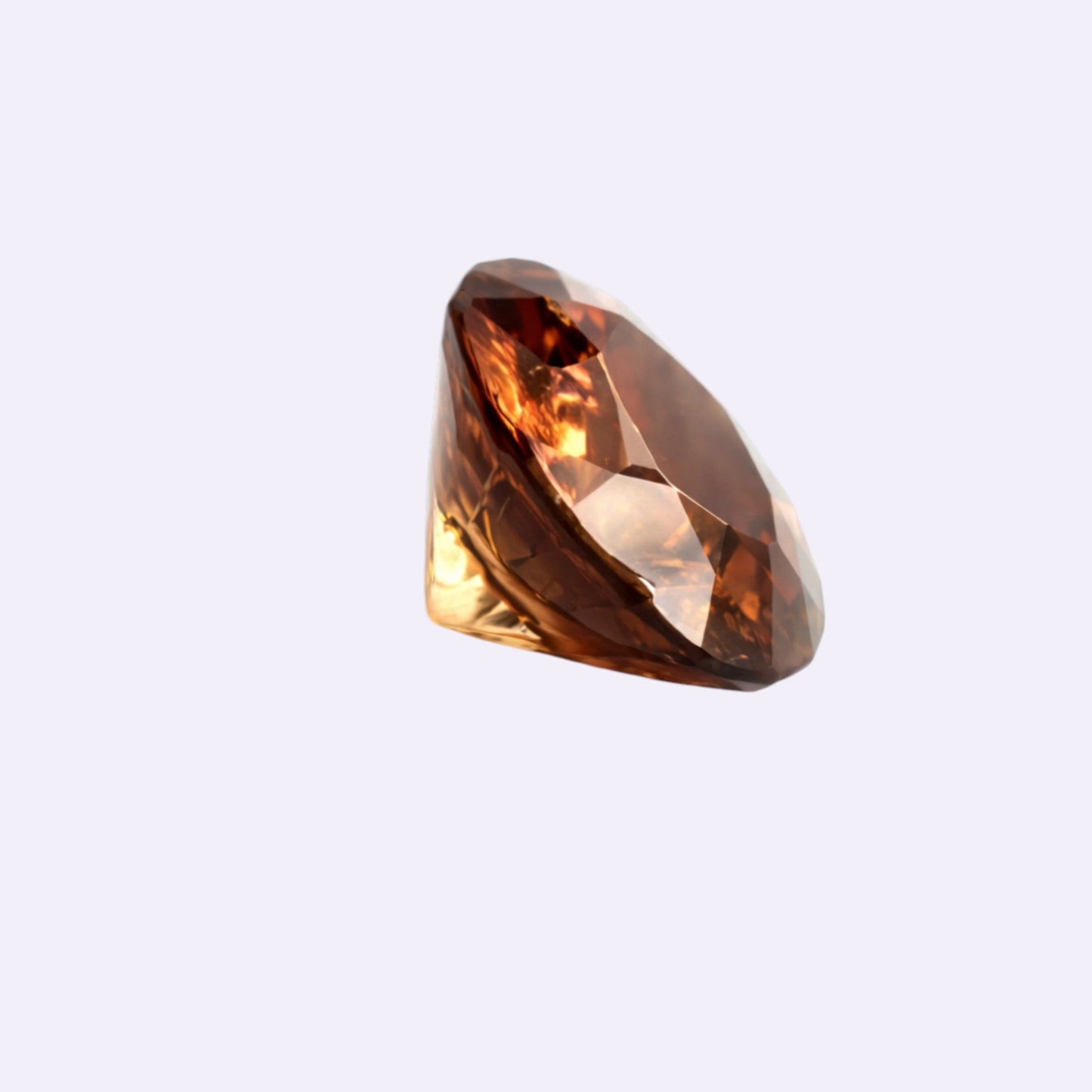 Natürlicher Zirkon „Hyazinth“ – 1,09 ct | Rund | Kupferfarben