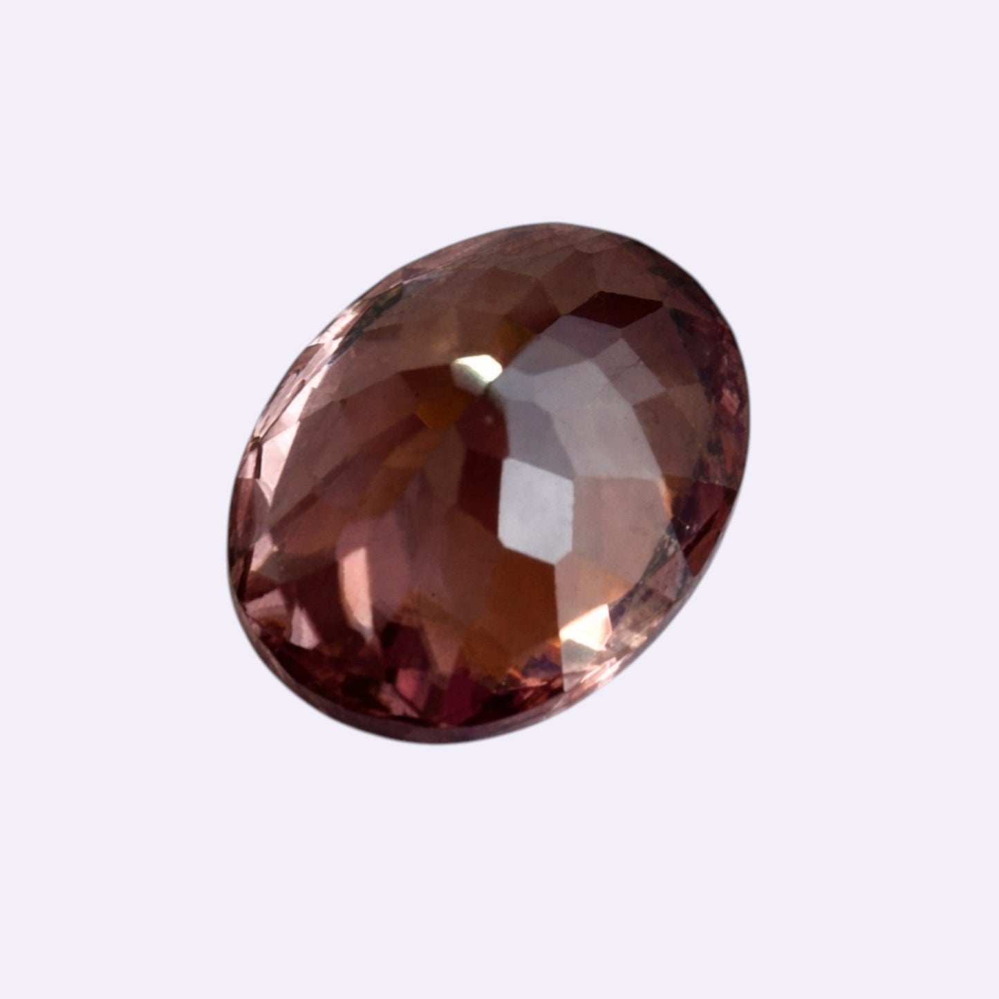 Natürlicher Zirkon – 3,80 ct | Oval | Rosé-Braun