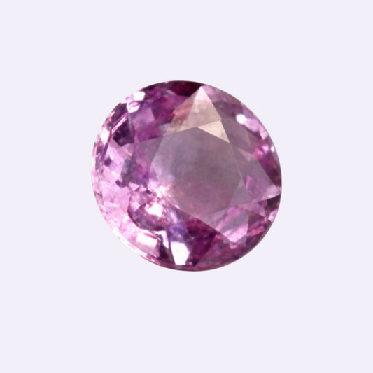Natürlicher Saphir – 0,39 ct | Rund facettiert | Rosa