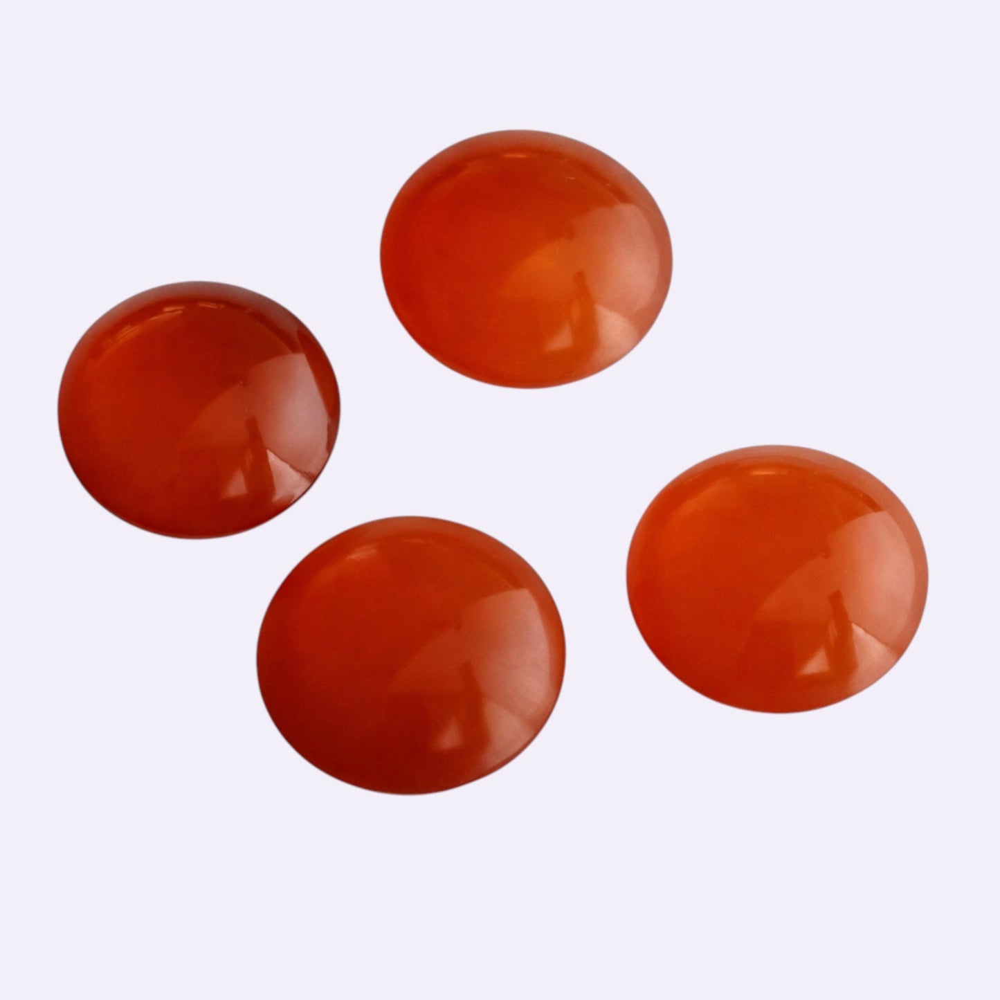 Natürlicher Karneol – ca. 1,10 ct | Round Cabochon | Orange