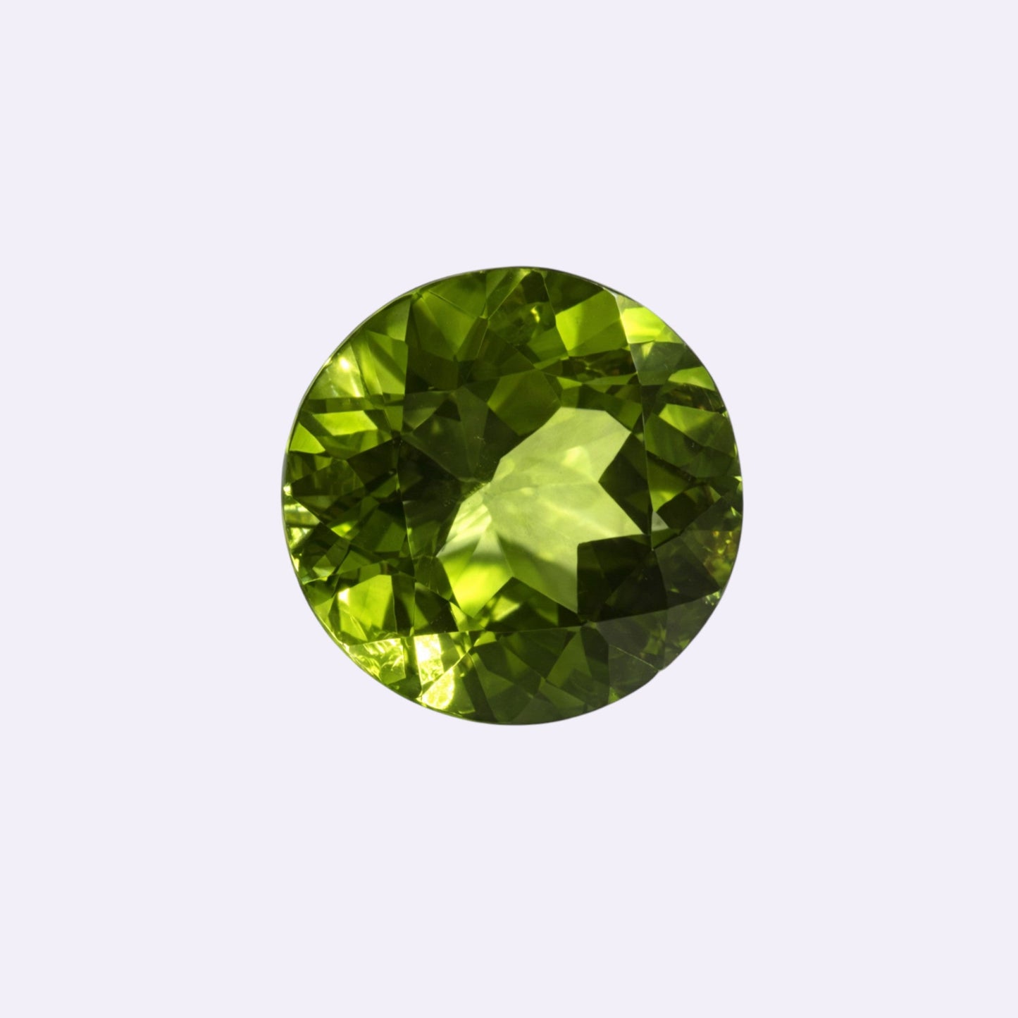 Natürlicher Peridot - 18,80 ct | Rund | Hellgrün