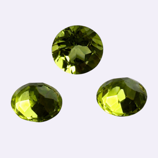Natürlicher Peridot – ca. 0,80 ct | Rund | Hellgrün
