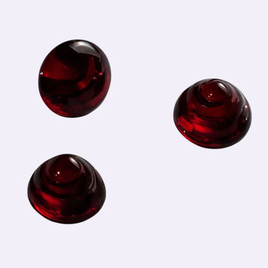 Natürlicher Granat – ca. 1,32 ct | Spiral Flower Cut | Dunkelrot