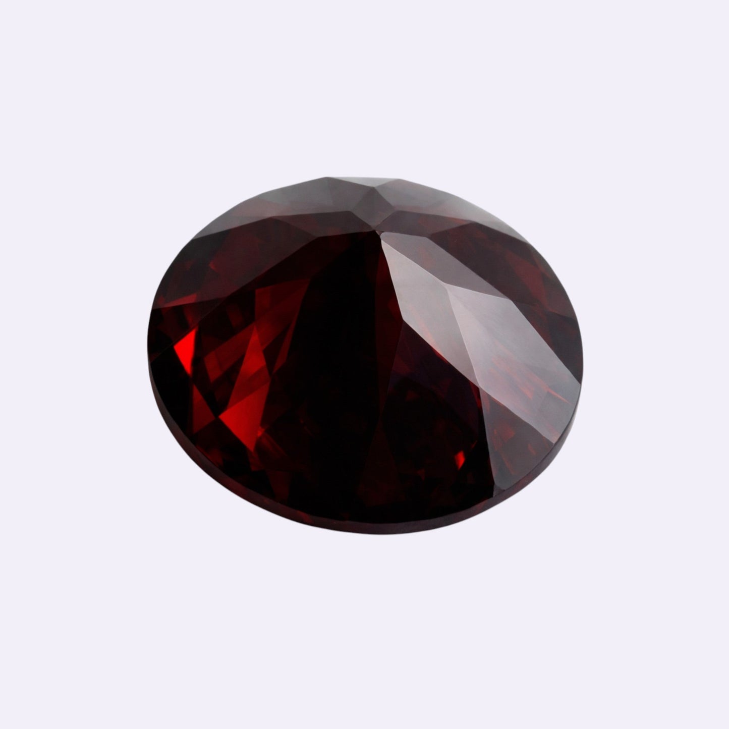 Natürlicher Granat – 6,64 ct | Rund | Dunkelrot