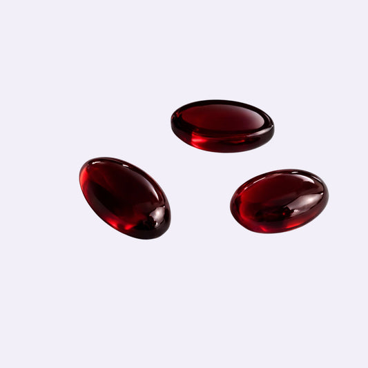 Natürlicher Granat – 0,94 ct | Oval Cabochon | Dunkles Weinrot
