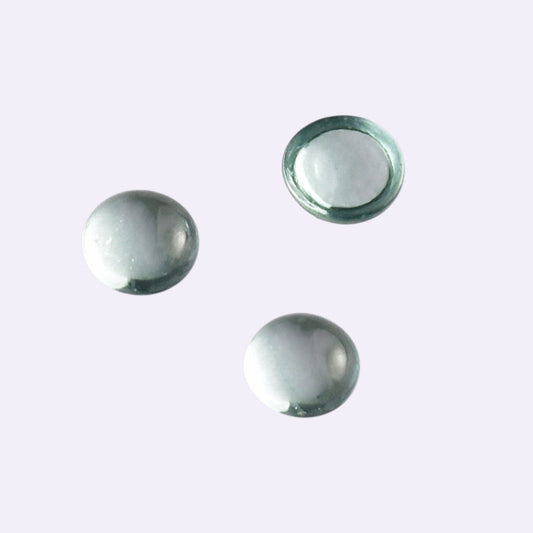 Natürlicher Apatit – ca. 0,12 ct | Round Cabochon | Zart Aquagrün
