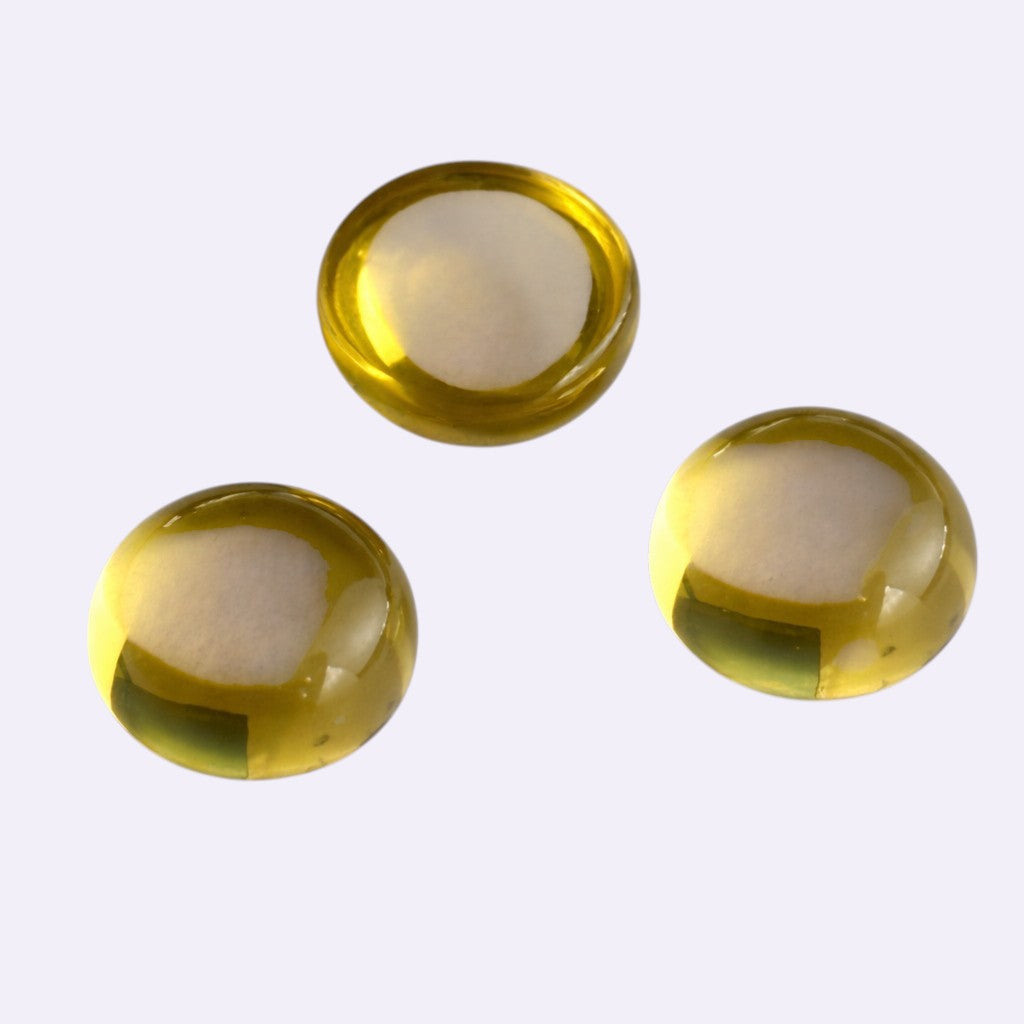 Natürlicher Lemonquarz – ca. 1,90 ct | Round Cabochon | Gelb