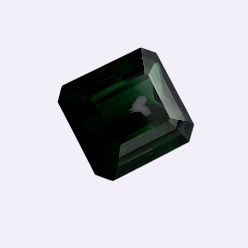 Natural Tourmaline – 13.81 ct | Square Octagon Cut | Deep Green