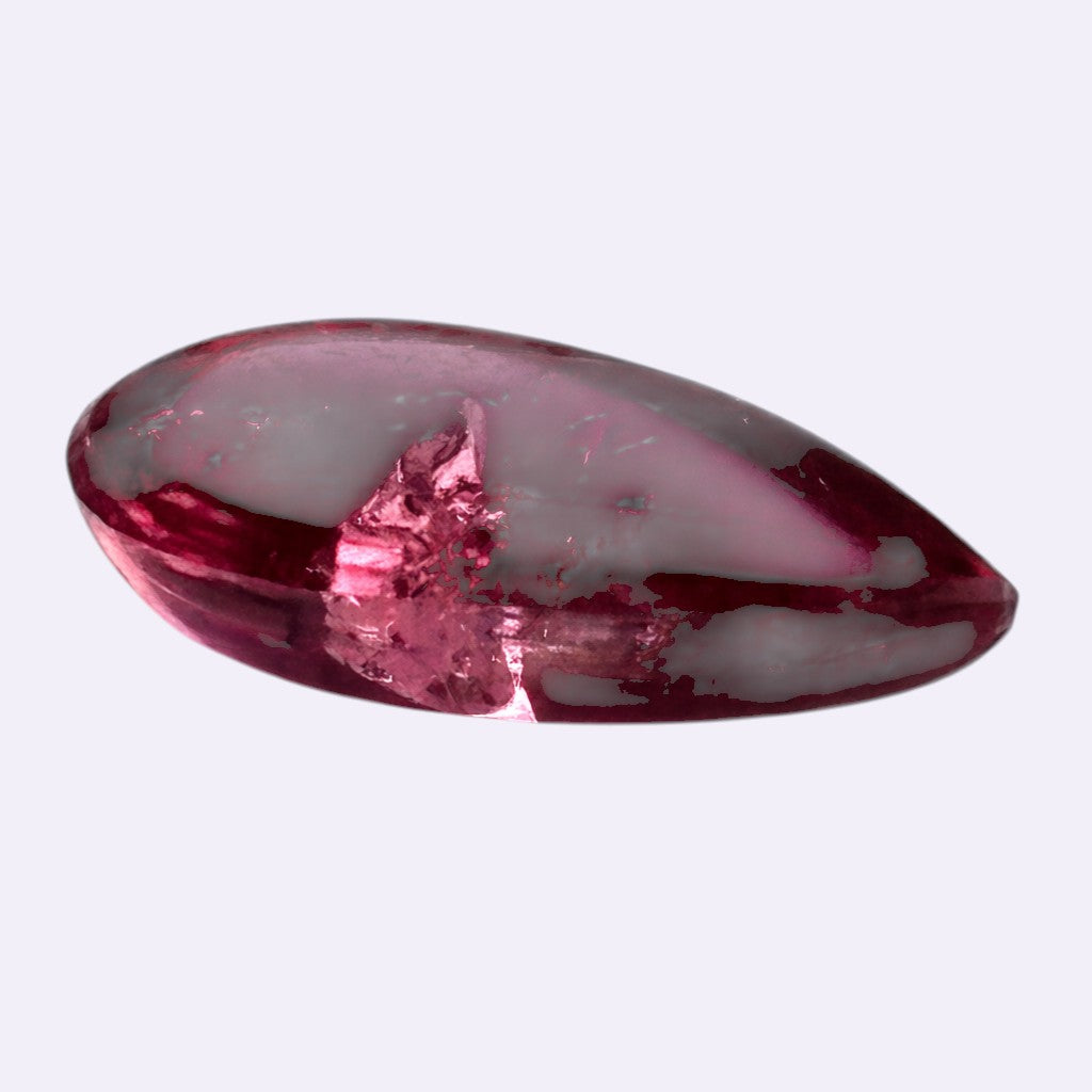 Natürlicher Turmalin – 1,69 ct | Tropfen-Cabochon | Pink