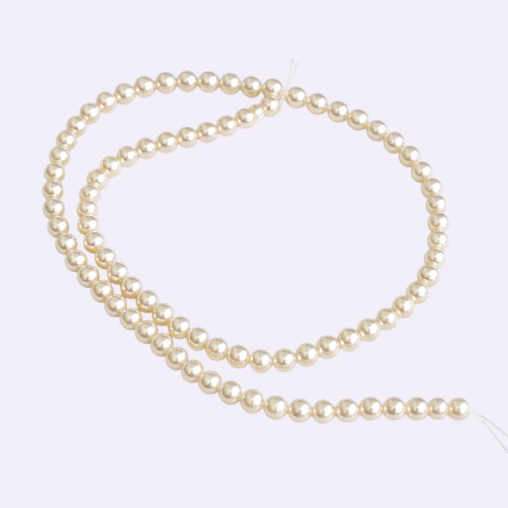 Natürliche Akoya-Perlen – Strang Länge ca. 40,5 cm | ca. 5,36 mm | Rund | Weiß