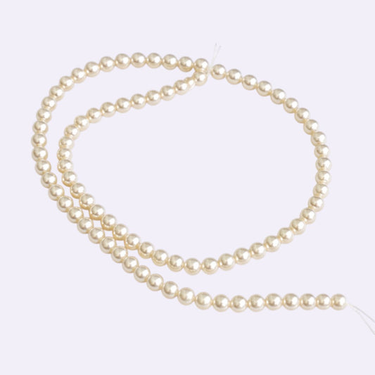 Natürliche Akoya-Perlen – Strang Länge ca. 40,5 cm | ca. 5,36 mm | Rund | Weiß