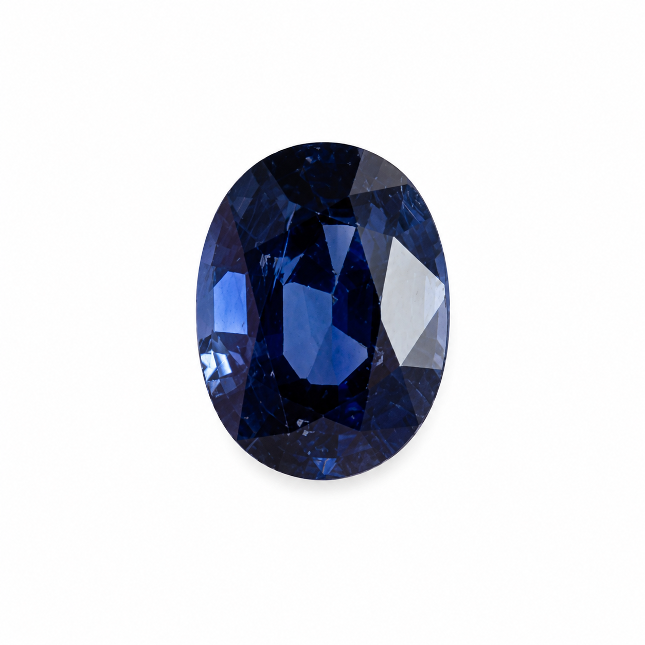 Natürlicher Saphir – 0,74 ct | Oval Mixed Cut | Tiefblau