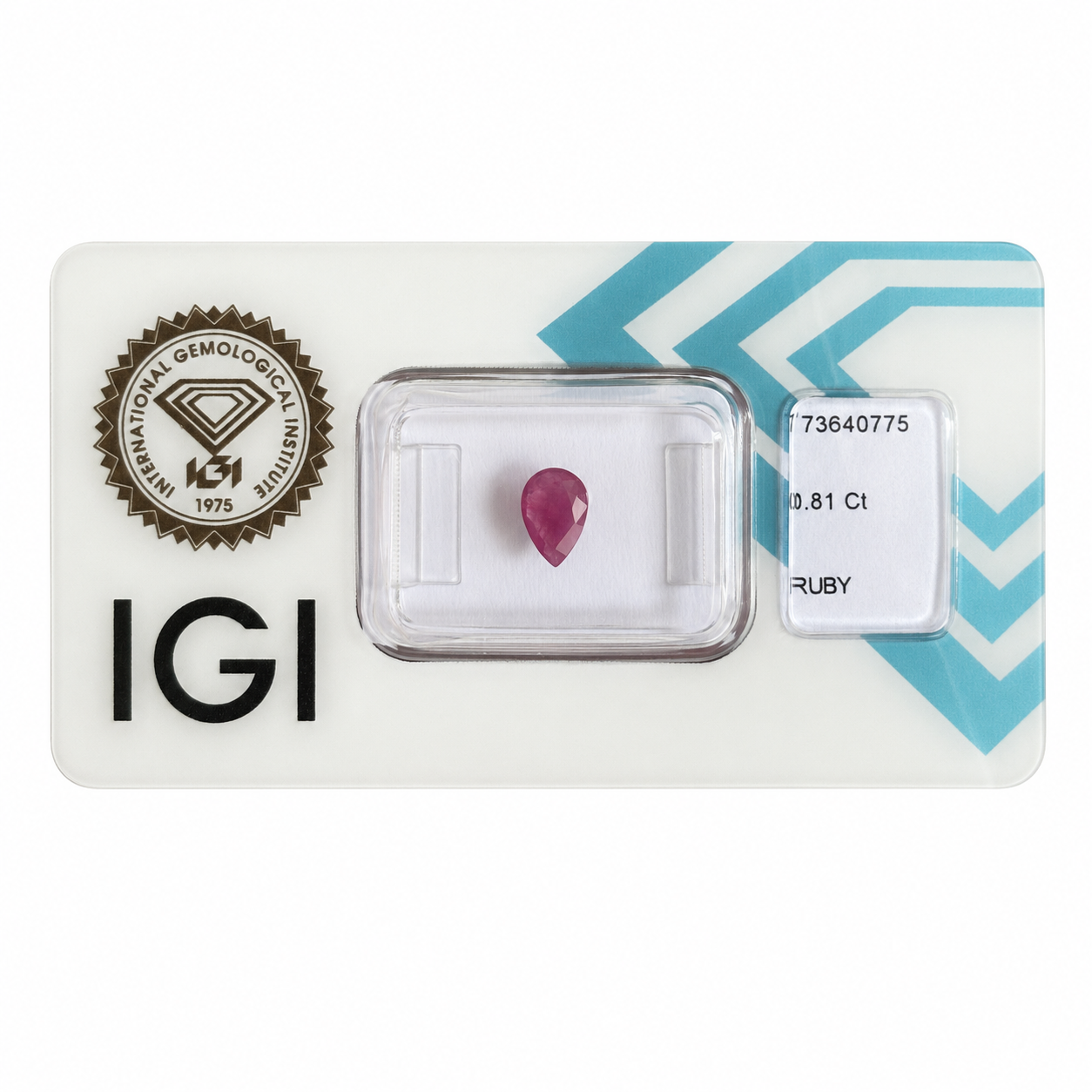 Natürlicher Rubin – 0,81 ct | Pear Mixed Cut | Tief Rosa-Purpur