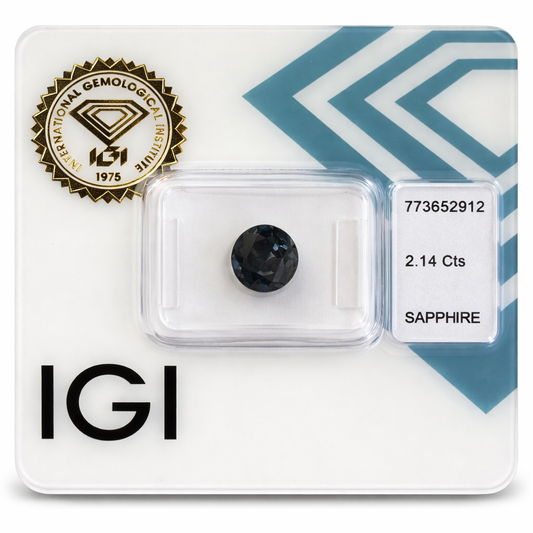 Natürlicher Saphir – 2,14 ct | Oval Mixed Cut | Tiefblau