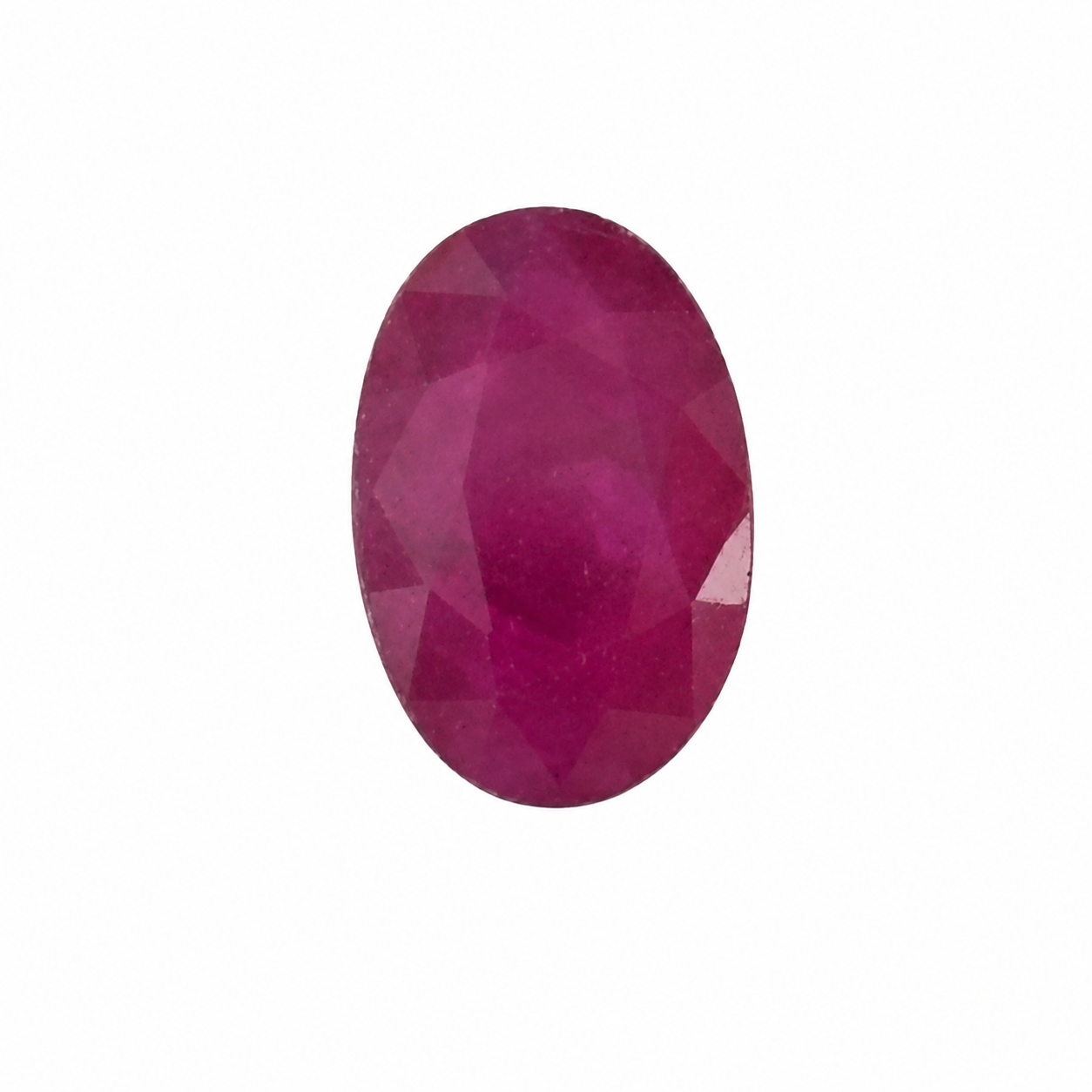 Natürlicher Rubin - 0,67 ct | Oval Mixed Cut | Tief Rosa-Rot