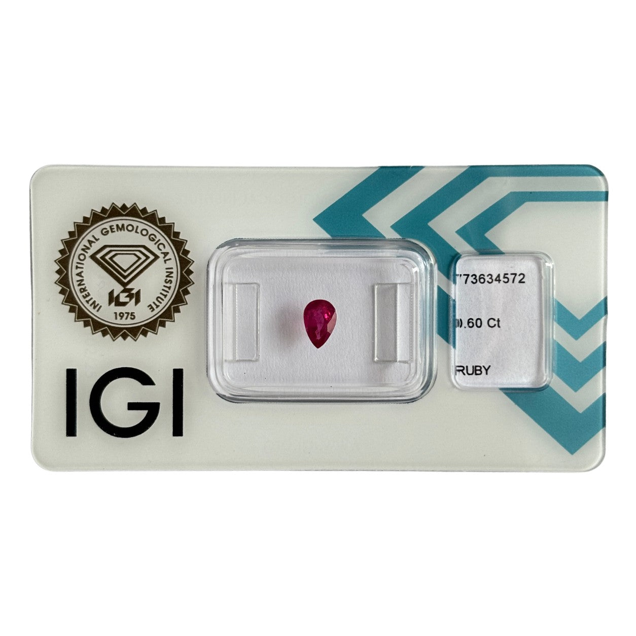 Natürlicher tief purpur-rosa roter Rubin, Pear Mixed Cut, 0,60 ct, zertifizierter Edelstein für hochwertigen Schmuck
