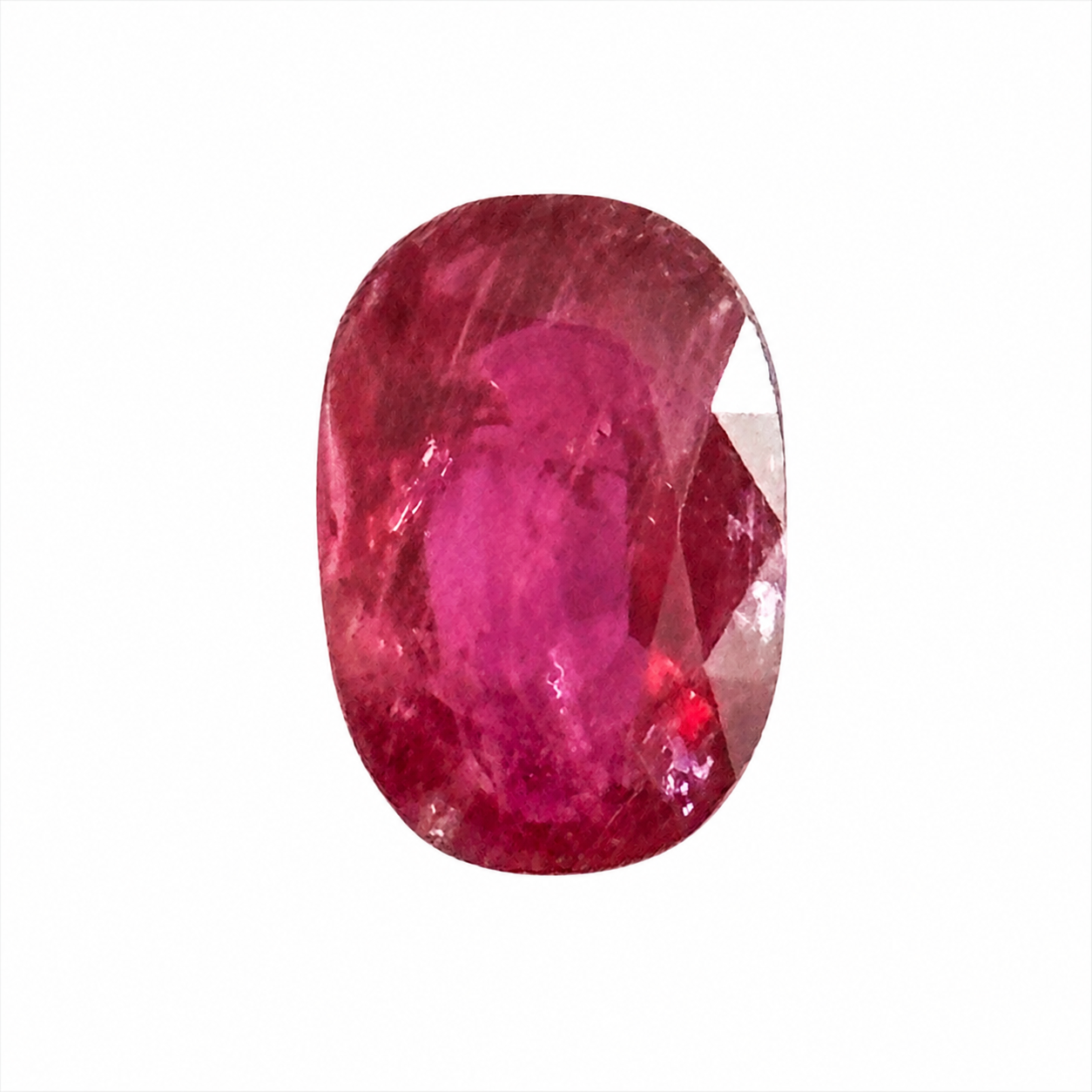 Natürlicher Rubin - 2,15 ct | Oval Mixed Cut | Tief Rosa-Rot